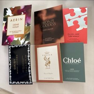 Perfume samples bundle